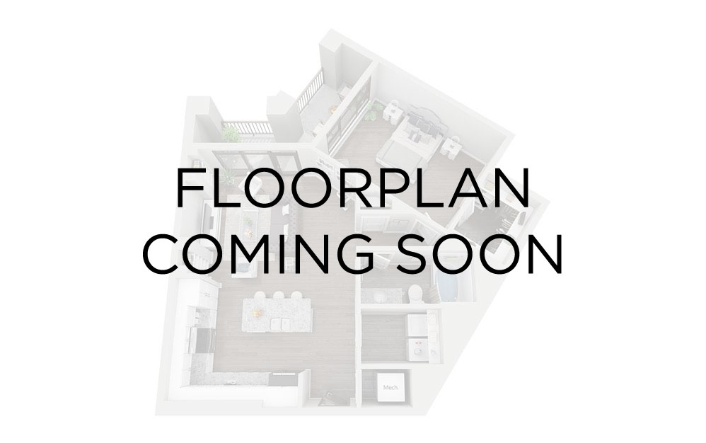 A2.1 - 1 bedroom floorplan layout with 1 bathroom and 603 square feet A2.1 - 1 bedroom floorplan layout with 1 bathroom and 603 square feet